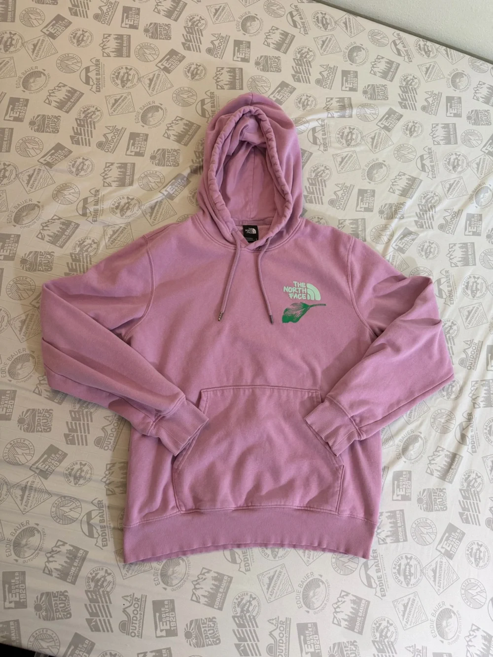 The North Face Nature Is Magic Men’s Sz Medium Pink Green Hoodie Pullover